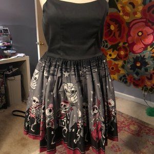 Pinup Couture Jenny Dress Skeleton Band